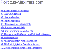 Tablet Screenshot of politicus-maximus.com